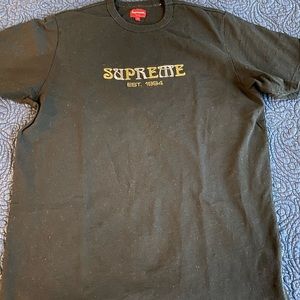 Supreme Nouveau Logo Tee Black
